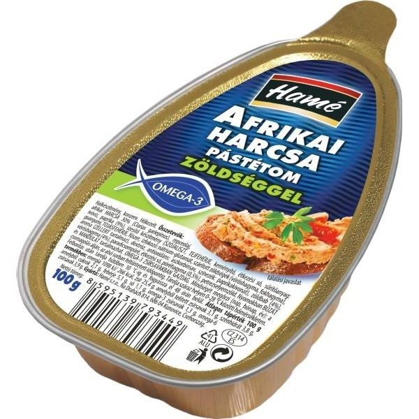 Hamé Afrikai harcsa pástétom zöldséggel