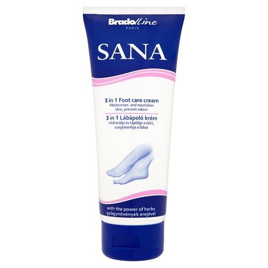 Sana lábápoló krém 100ml frissítő 3in1