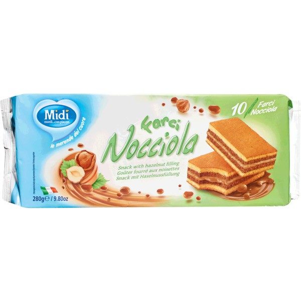 Midi mogyorós piskóta 10x28g