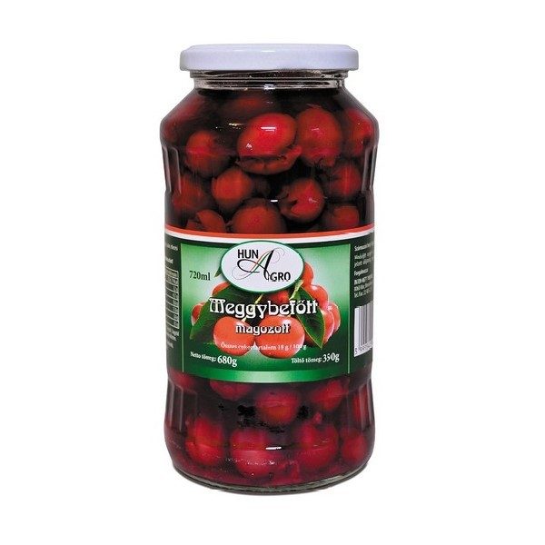 Hunagro magozott meggybefőtt 720ml