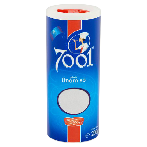 7001 őstengeri jódozott párolt só 200g