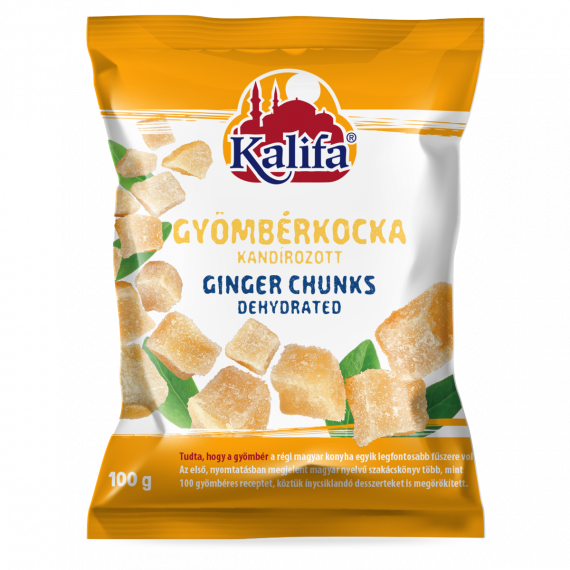 Kalifa aszalt gyömbérkocka 100g