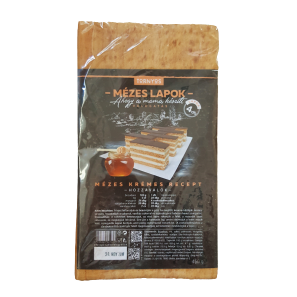 Tornyosi mézeslap 420g