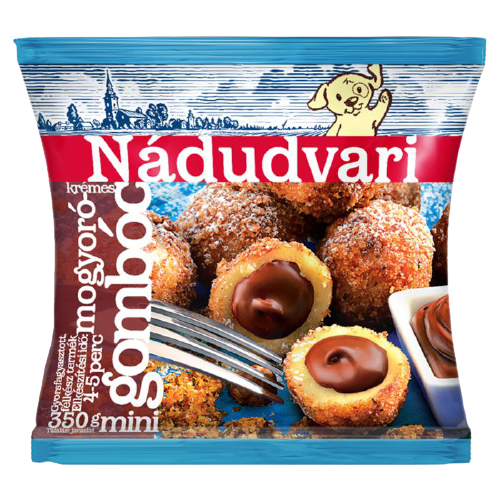 Nádudvari fagyasztott mogyorókrémes gombóc 350g