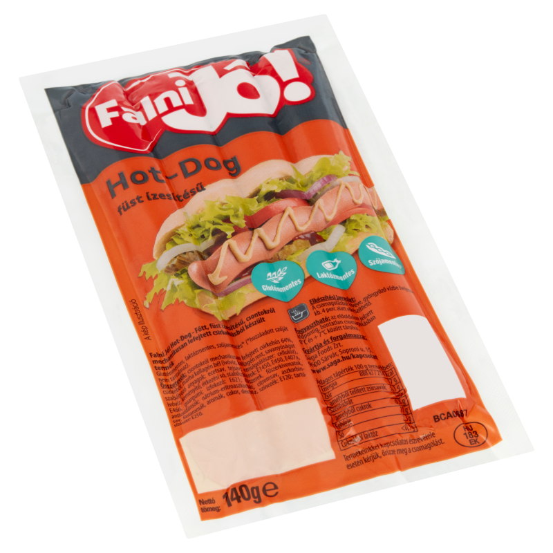 Sága falni jó hot-dog 140g füst ízű