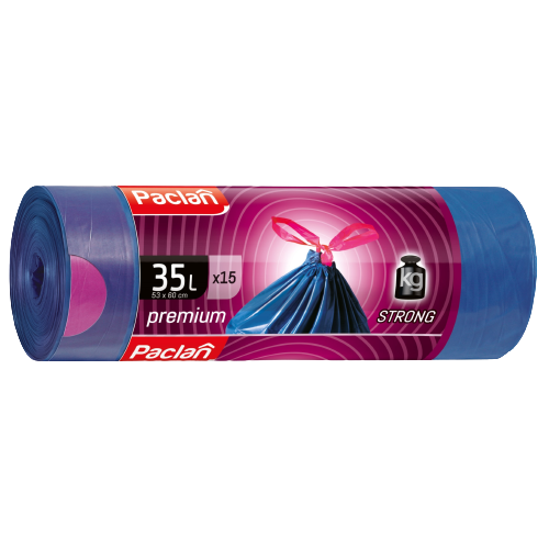 Paclan Prémium zárószalagos szemeteszsák 35l