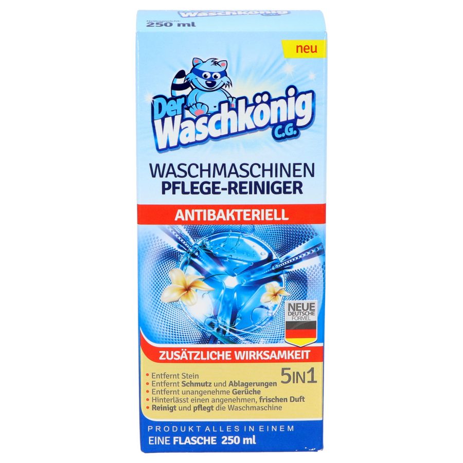 Der Waschkönig antibakteriális mosógéptisztító 250ml