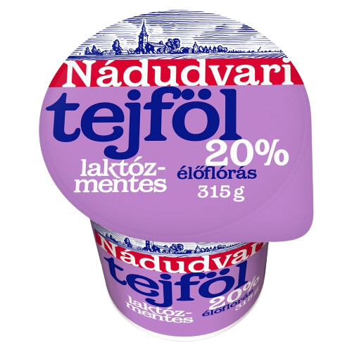 Nádudvari laktózmen. tejföl 20% 315g