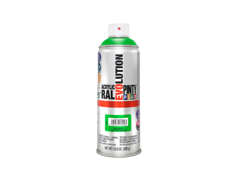 EVO akril RAL 6018 400ml sárgás zöld