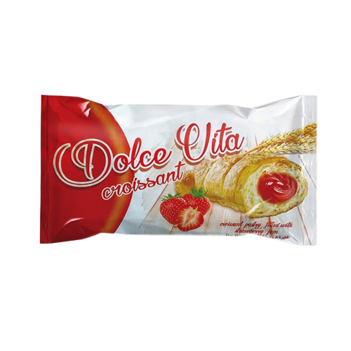 Dolce Vita croissant eper ízű töltelékkel 50g