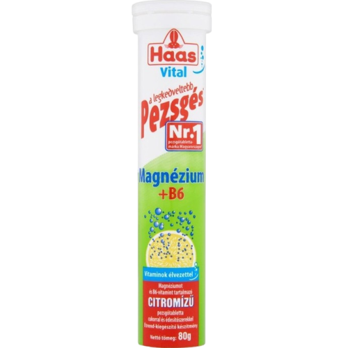 Haas pezsgőtabletta magnézium 80g