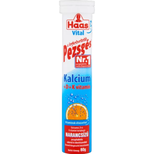 Haas pezsgőtabletta kalcium 80g