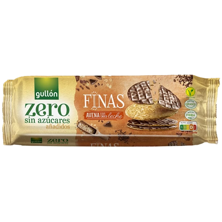 Gullon Thins Zero tejcsokoládés zabkeksz 150g