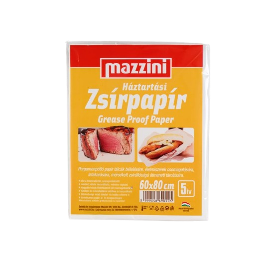 Mazzini háztartási zsírpapír íves 60*80