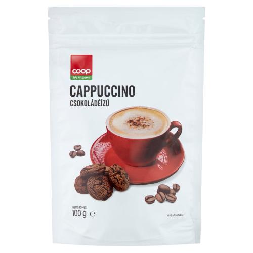 Coop Cappuccino csoki ízű instant kávéitalpor 100g
