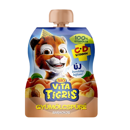 Sió Vitatigris barackos gyümölcspüré 100% 90g