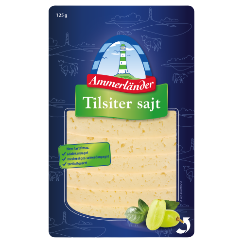 Tilsiter sajt szeletelt 125g/Ammerland