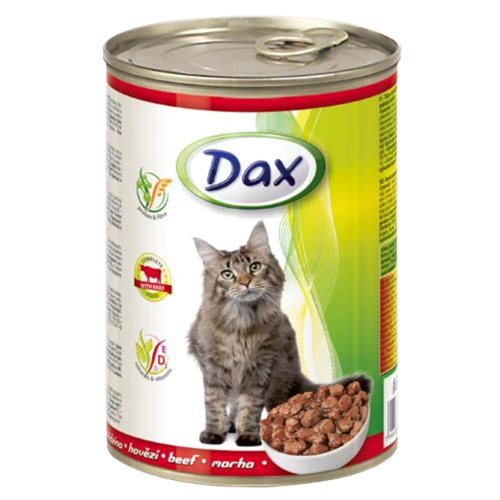Dax macskaeledel 415g marhával