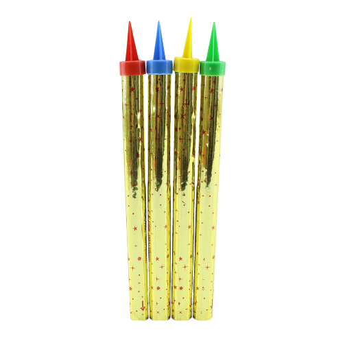Színes tortatűzijáték - közepes 18 cm 4db