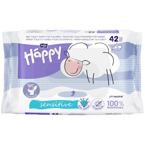 Bella Baby Happy Sensitive nedves toalettpapír 42db