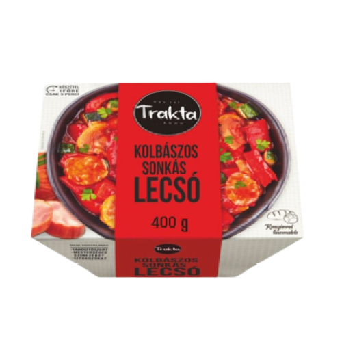 Trakta készétel kolbászos sonkás lecsó 400g