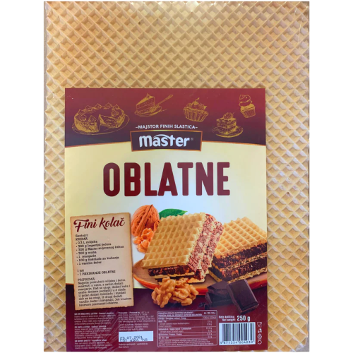 VP Master oblatne töltetlen ostyalap 250g