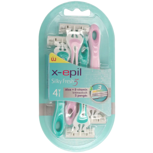 X-Epil Silky Fresh 3 pengés el. borotva 4db