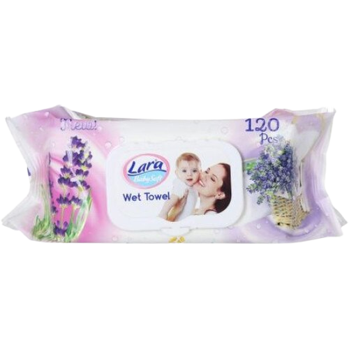 Lara törlőkendő 120db levendula