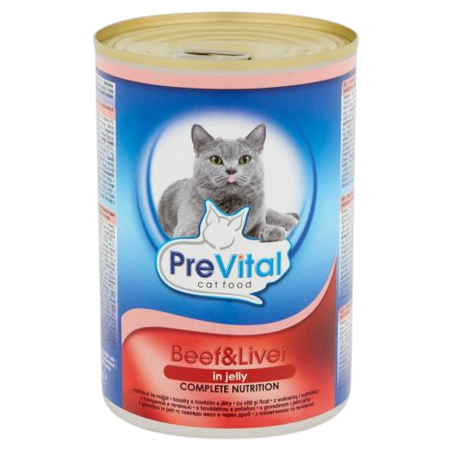 Prevital cat 415g konzerv marha-máj