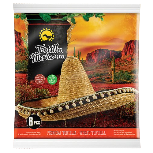 Tortilla Mexicana lágy tortilla 320g