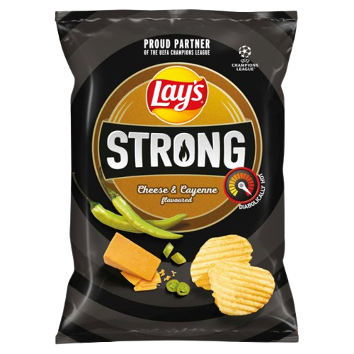 Lay's Strong sajt és cayenne chips 55g