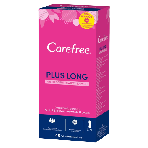Carefree Plus Long Fresh tisztasági betét 40db