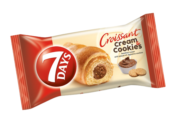 7 Days Croissant Mogyorókrém keksz darab. 60g