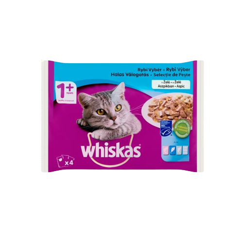 Whiskas cat 4*85g alutasakos halas