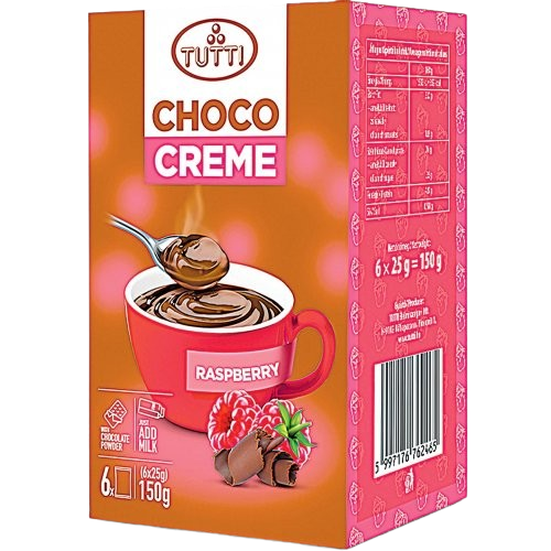 Tutti choco creme 6*25g 150g raspberry