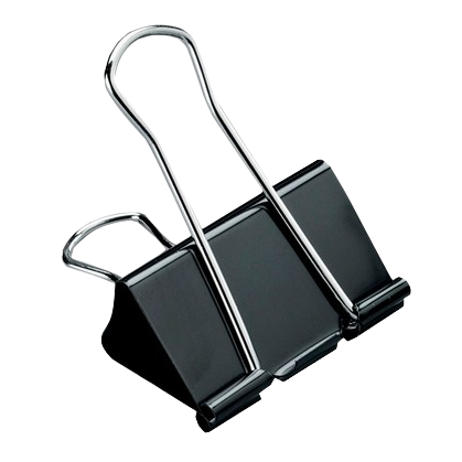 Fekete acél csipesz 25mm PA384