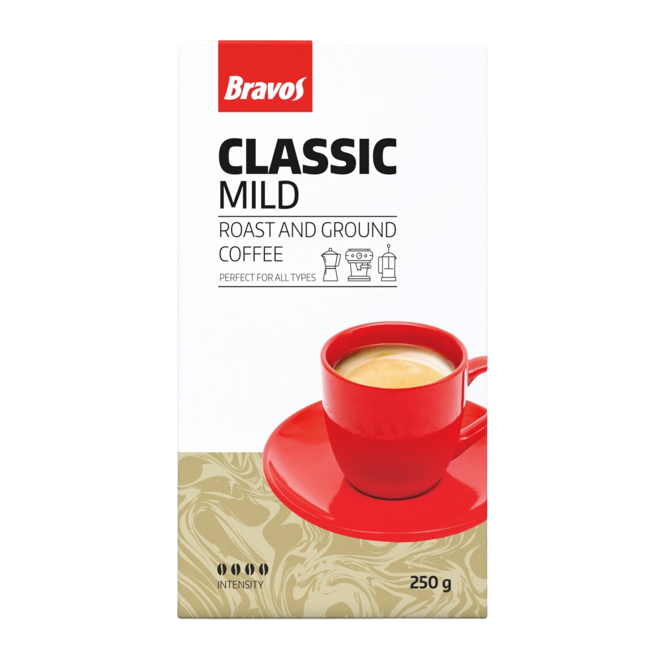 Bravos Classic Mild őrölt kávé 250g