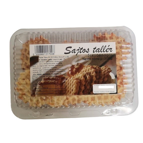 Sajtos tallér szezámmagos 300g
