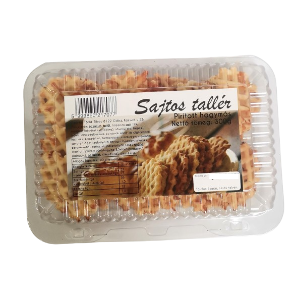 Sajtos tallér pirított hagymás 300g