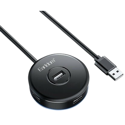 EARLDOM ET-HUB13 4X USB HUB USB CSATLAKOZÓVAL FEKETE