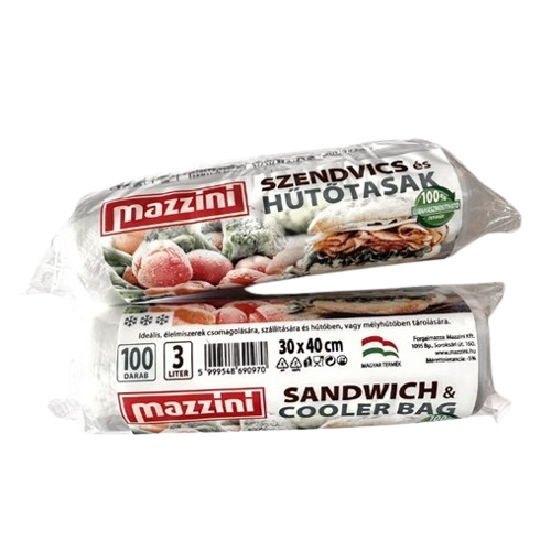 Mazzini szendvics és hűtőtasak 3L 30x40cm 100db