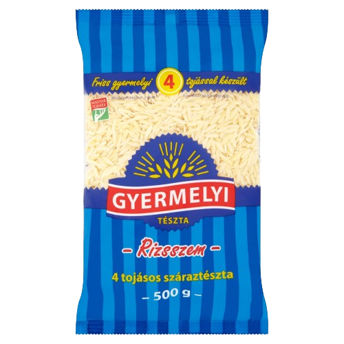 Gyermelyi Rizsszem 4 tojásos száraztészta 500 g