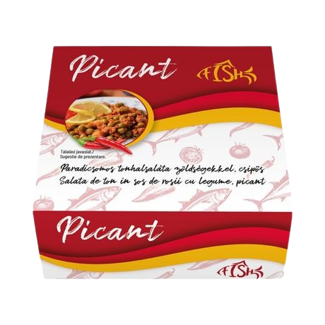 Fish tonhalsaláta 170g csípős-paradicsomos szószban