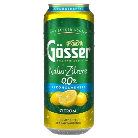 Gösser NaturZitr. citrom 0% 0,5l DOB