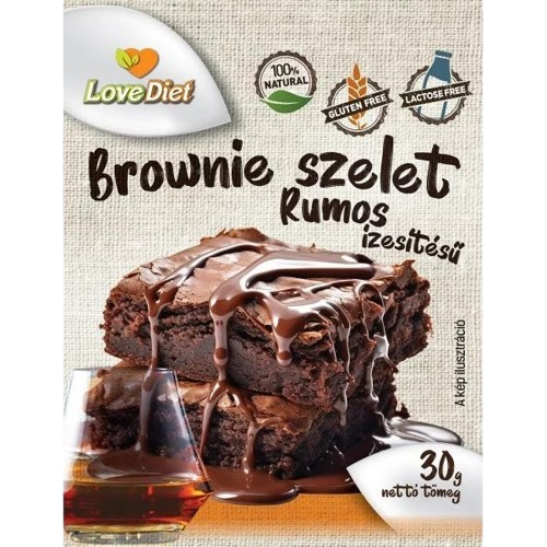 Love Diet Gluténmentes brownie rum 30g
