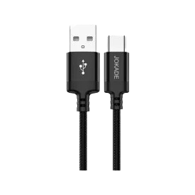JOKADE JA021 LONGGE USB TYPE-C KÁBEL 5A 1 MÉTER FEKETE