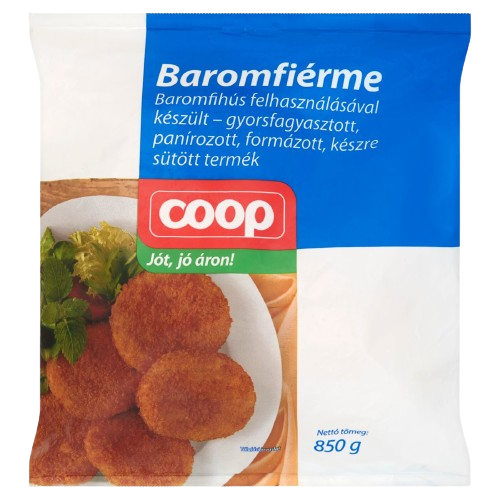 Coop Gyors.Kész gyorsf.pan.,form.készre sütött baromfé.850 g