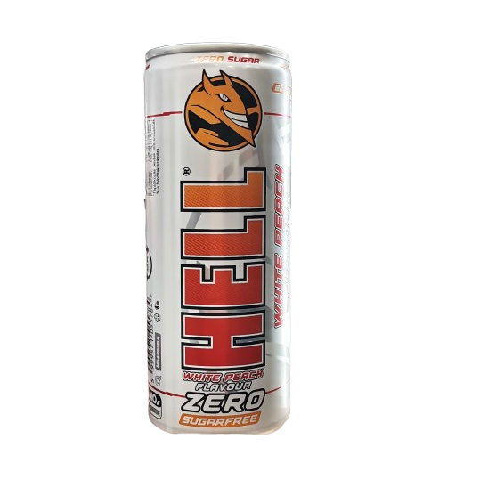 Hell energiaital 250ml zero fehér barack