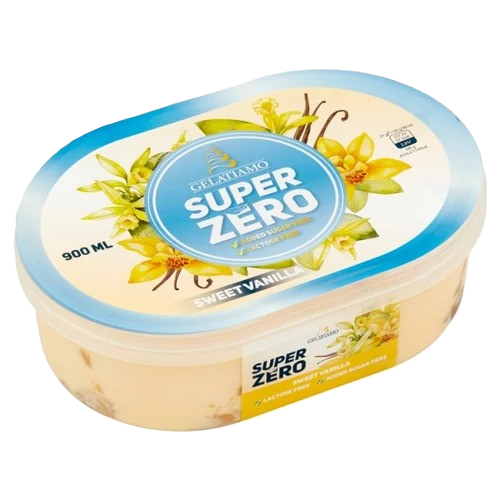 Gelatiamo Zero lm vanília ízű jégkrém karam.-kávés ízű önt.900ml
