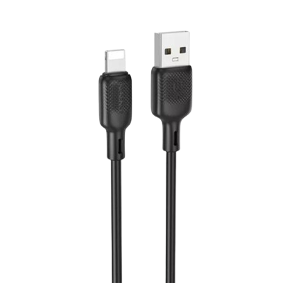 BOROFONE BX113 LENNY LIGHTNING KÁBEL 2.4A 2 MÉTER FEKETE